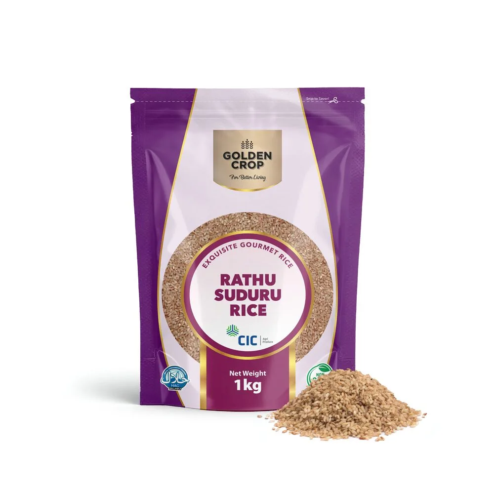 Ceylon Rathu Suduru Red Rice grains