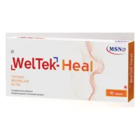 WelTek-Heal trypsin, bromelain and rutin enteric-coated tablets 10s